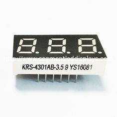 0,43 Inch Alphanumeric LED Display Tujuh Segmen 3 Digit Dengan Warna Pemancar Biru
