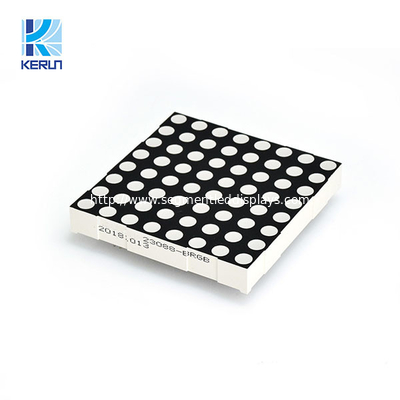 60*60mm P7.62 Putaran 8x8 dot matrix display 32 PIN 2.2V 20MA